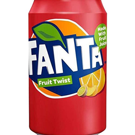 FANTA FRUIT TWIST IMPORT UK CANS 33CL X 24