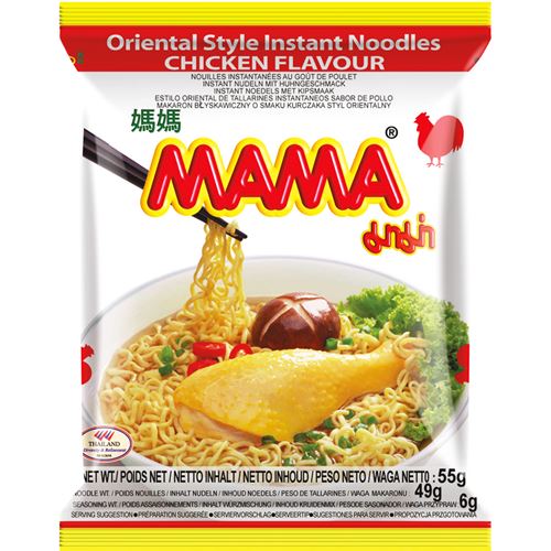 MAMA SACHETS I.NOODLE "CHICKEN"55GR X30