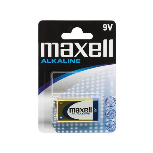 PILES MAXELL 9VOLTS 6LR6 B.1PACK X12