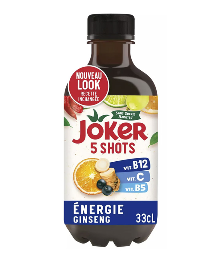 JOKER SHOTS GINSENG ENERGIE 330ML X12