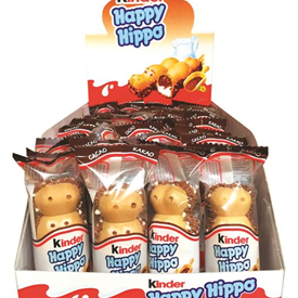 KINDER HAPPY HIPPO "COCOA CREAM" BISC. 21GR X 28