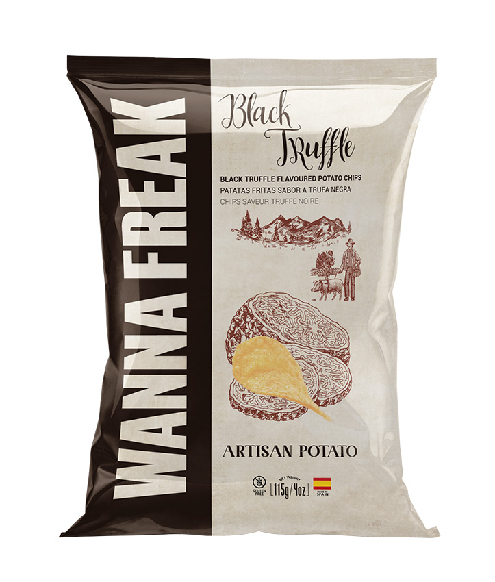 WANNA FREAK CHIPS BLACK TRUFFLE 115GR X20