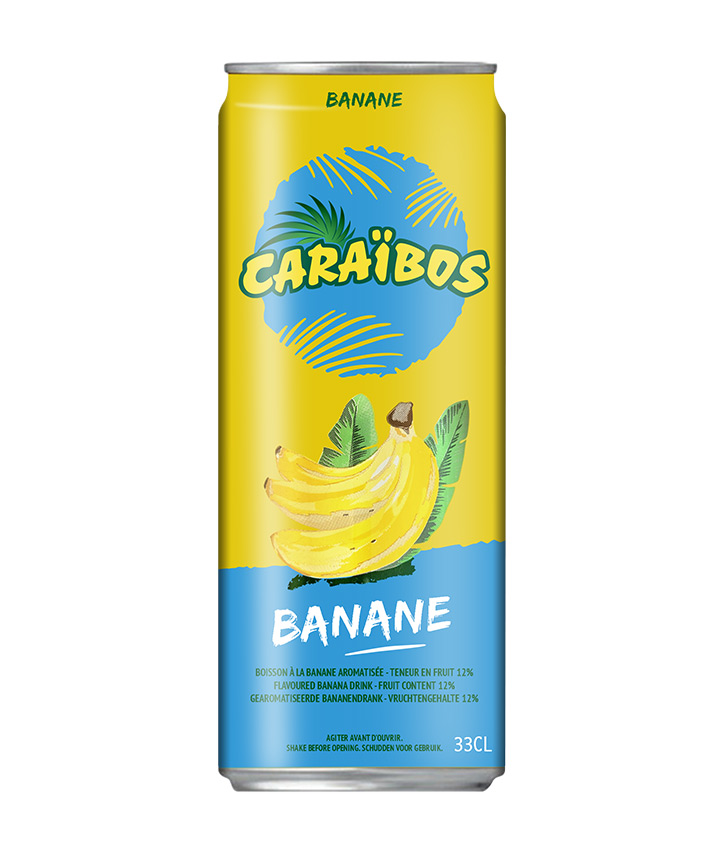 CARAIBOS JUS BANANA CANS 330ML X24