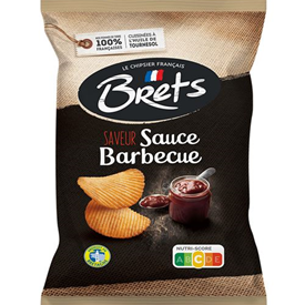 CHIPS BRETS BARBECUE 125GR X 10