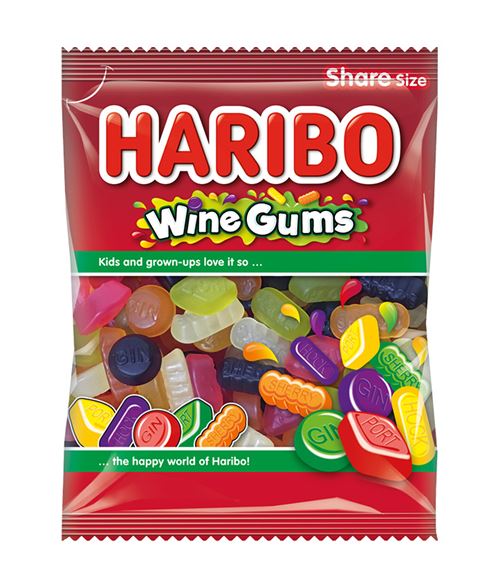 HARIBO WINE GUMS 160GR X12