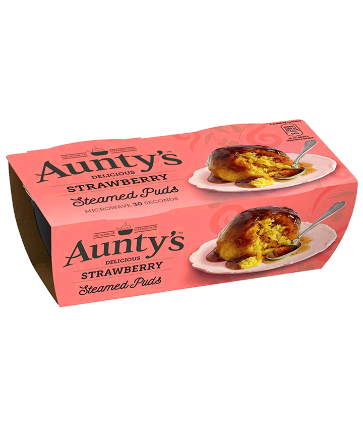 AUNTY'S STRAWBERRY PUDDING 2X95 GR X6