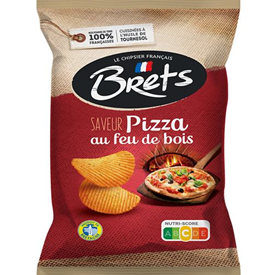 CHIPS BRETS PIZZA 125GR X 10