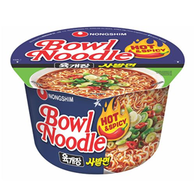 NONG SHIM BOWL HOT & SPICY KOREA 100GR X12