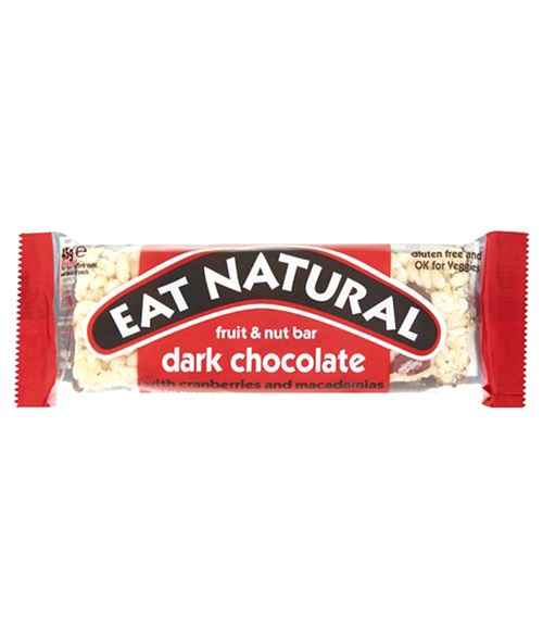 EAT NAT CRAN MAC DARK CHOC 12X45GR