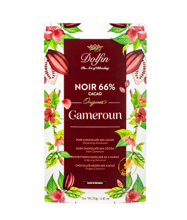 DOLFIN TABL. ORIGIN NOIR CAMEROUN 70GR X15