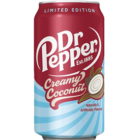 DR PEPPER CREAM COCONUT USA CANS 355ML X12