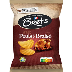 CHIPS BRETS POULET BRAISE 125GR X 10