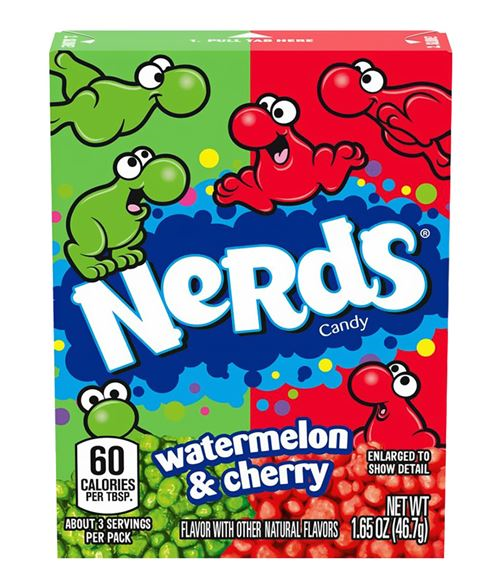 WONKA NERDS WATERMELON CHERRY 46,7GR X36