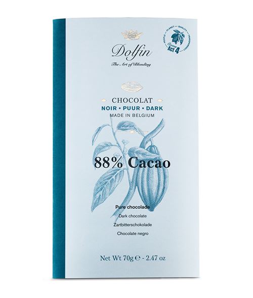 DOLFIN BAR DARK 88% COCOA 70GR X 15