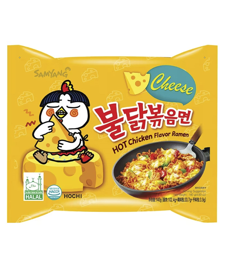 BULDAK SAMYANG CHICKEN SPICY CHEESE 140GR X40