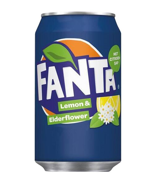 FANTA ELDERFLOWER LEMON CANS 33CL X24