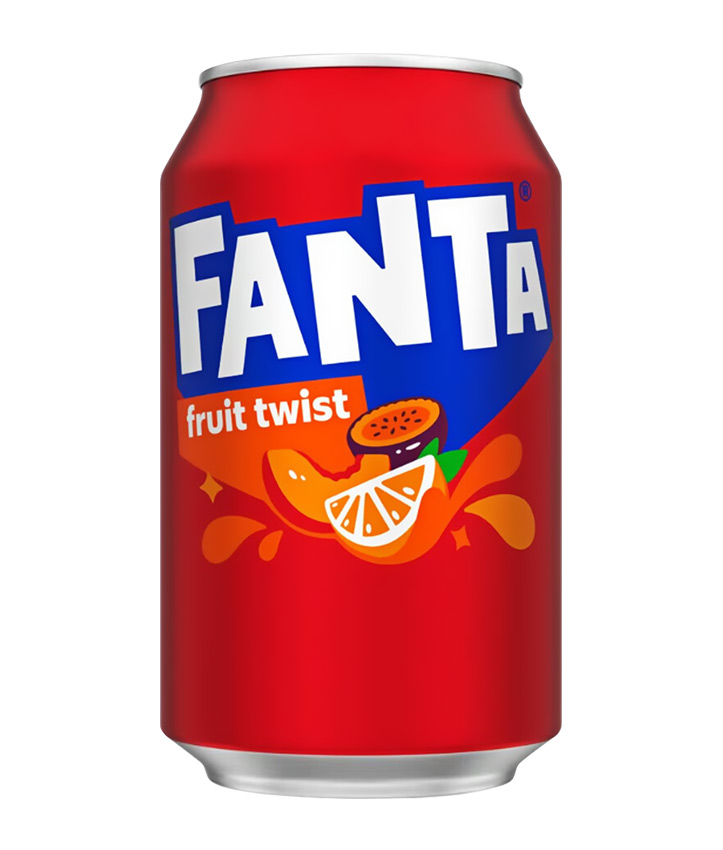 FANTA FRUIT TWIST IMPORT UK CANS 33CL X 24