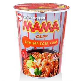 MAMA I.CUP NOODLES SHRIMP TOM Y.70GR X16