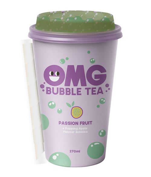 OMG BUBBLE TEA PASSION FRUIT 270ML X10