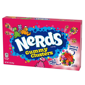 WONKA NERDS CLUSTERS THEATER 85GR X12