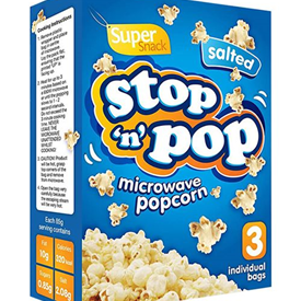 POP CORN C.S. MICROWAVE SALTY 100GR X 24