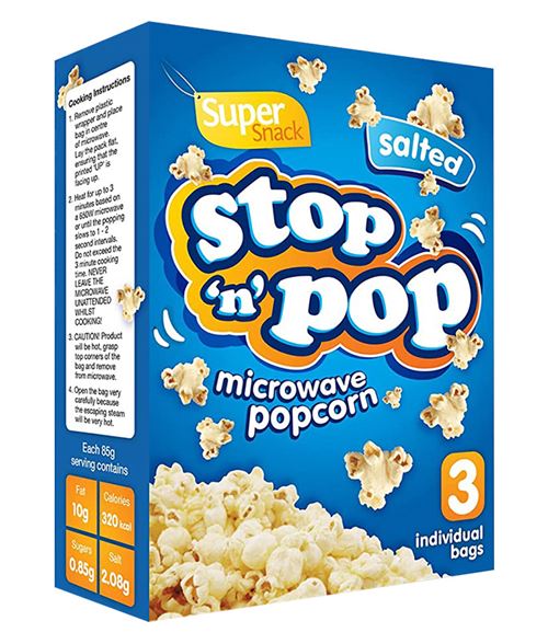 POP CORN C.S. MICROWAVE SALTY 100GR X 24