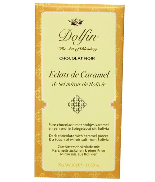 DOLFIN MINI SWEET/SOUR DARK CARAMEL / SALT FROM BOLIVIA 30GR X 25