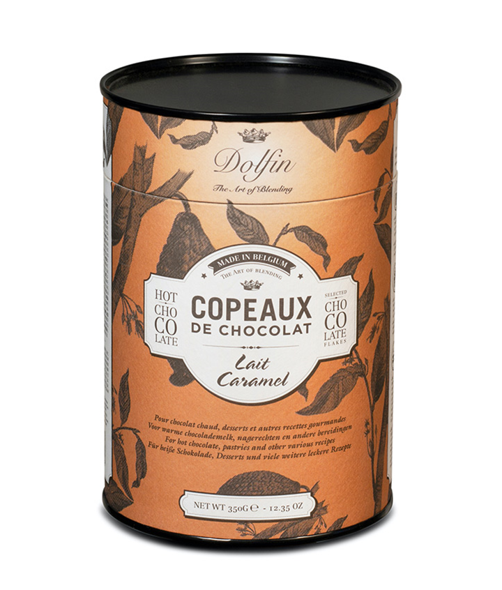 DOLFIN COPEAUX LAIT CARAMEL BOX MÉTAL 350GRX10