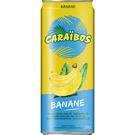 CARAIBOS JUS BANANA CANS 330ML X24