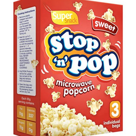 POP CORN C.S. MICROWAVE SWEET 100GR X 24