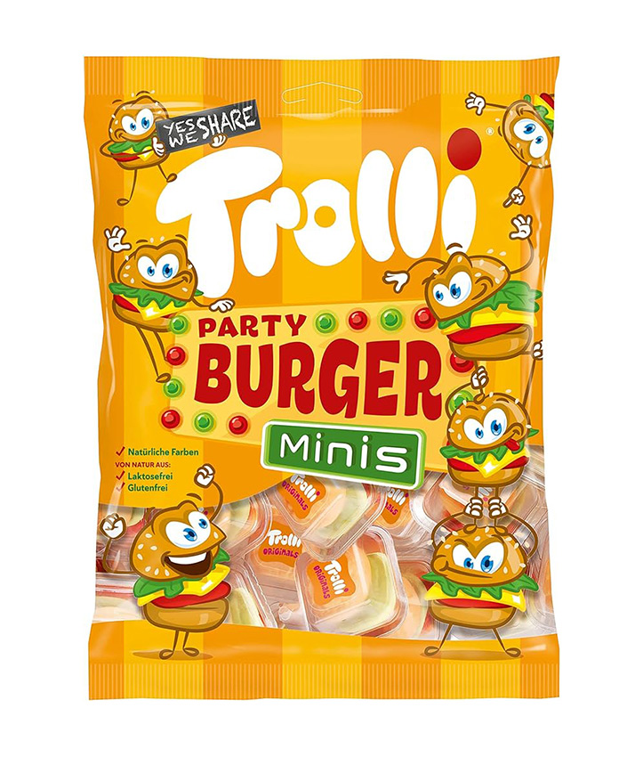 TROLLI PARTY MINI BURGER 170GR X8