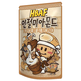 HBAF ALMOND INJEOLMI FLAVOUR 120GR X20