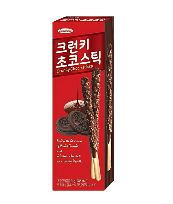 SUNYOUNG CHOCO STICK CRUNKY 54GR X32