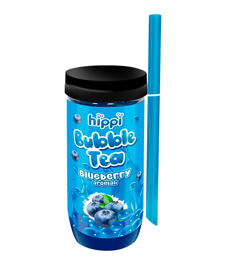 HIPPI BUBBLE TEA BLUEBERRY 350ML X12