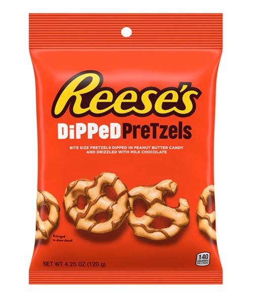 REESE'S DIPPED PRETZELS BAG 120GR X12