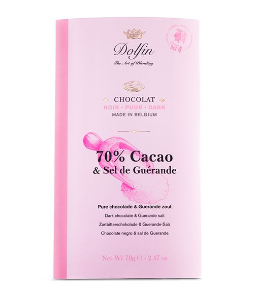 DOLFIN TABLET FONDANT FLEUR DE SEL 70GR X 15