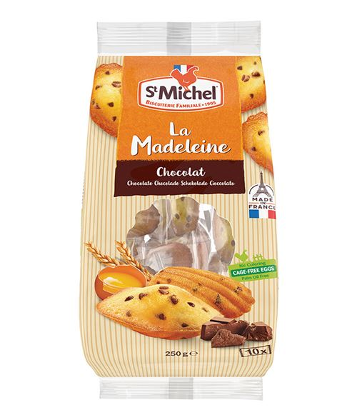 ST MICHEL MADELEINES INDIV.CHOCOLAT 250GR X10