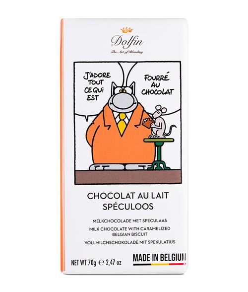 DOLFIN LE CHAT TABL. LAIT SPECULOOS 70GR X15