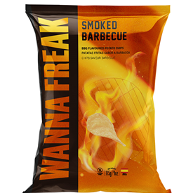 WANNA FREAK CHIPS SMOKED BARBECUE 115GR X10