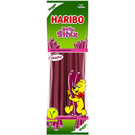 HARIBO VEGGIE STIXX BALLA CERISE 200GR X15