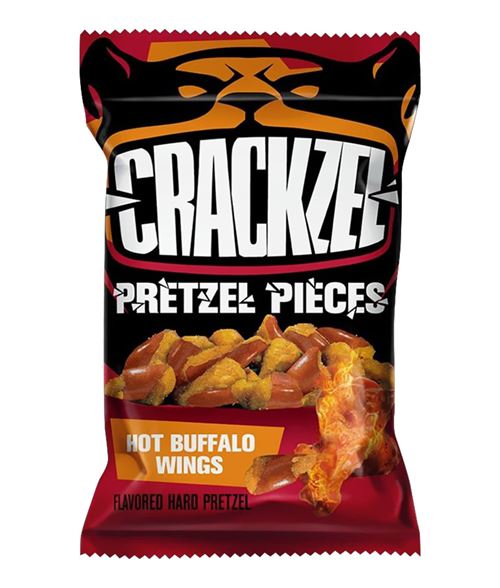 CRACKZEL PRETZEL HOT BUFFALO WINGS 85GR X24