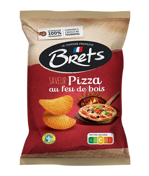 CHIPS BRETS PIZZA 125GR X 10