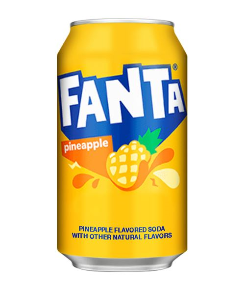 FANTA PINEAPPLE IMPORT USA CANS 355ML X12