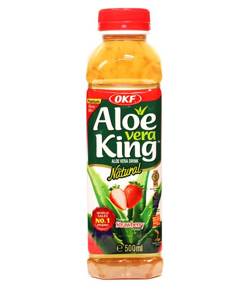 OKF ALOE VERA STRAWBERRY DRINK  500ML X 20