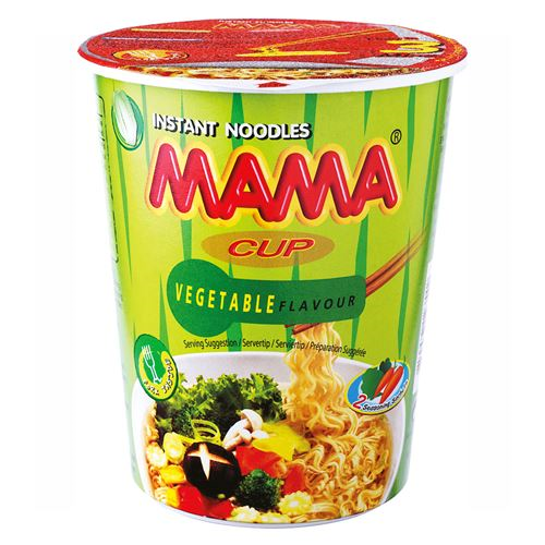 MAMA I.CUP NOODLES VEGETARIAN 70GR X16