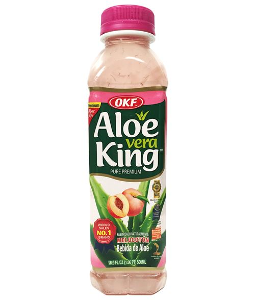 OKF ALOE VERA PEACH 500 ML X 20