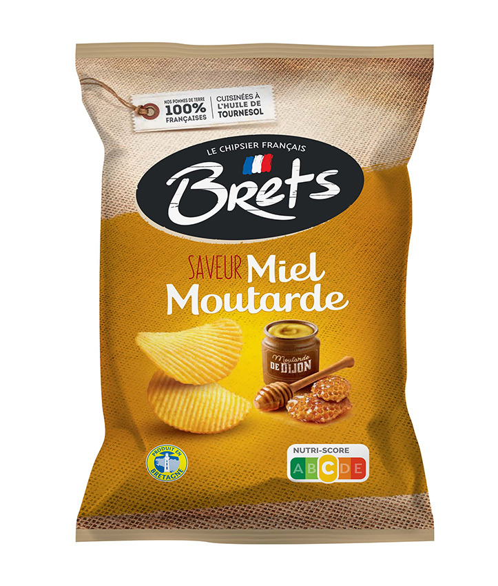 CHIPS BRETS MIEL MOUTARDE 125GR X10