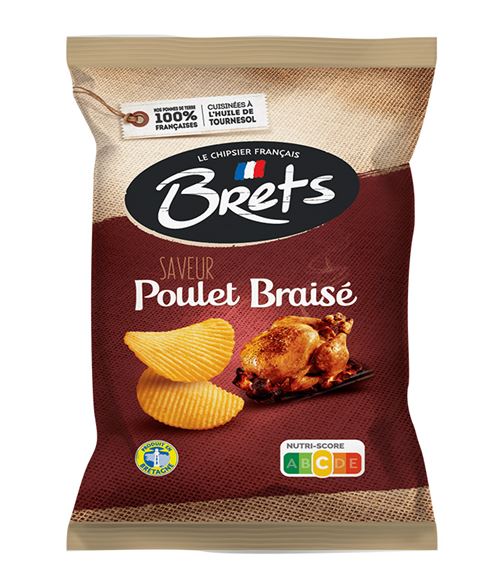 CHIPS BRETS POULET BRAISE 125GR X 10