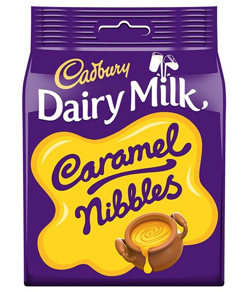 CADBURY DAIRY CARAMEL NIBBLES BAG 85GR X10