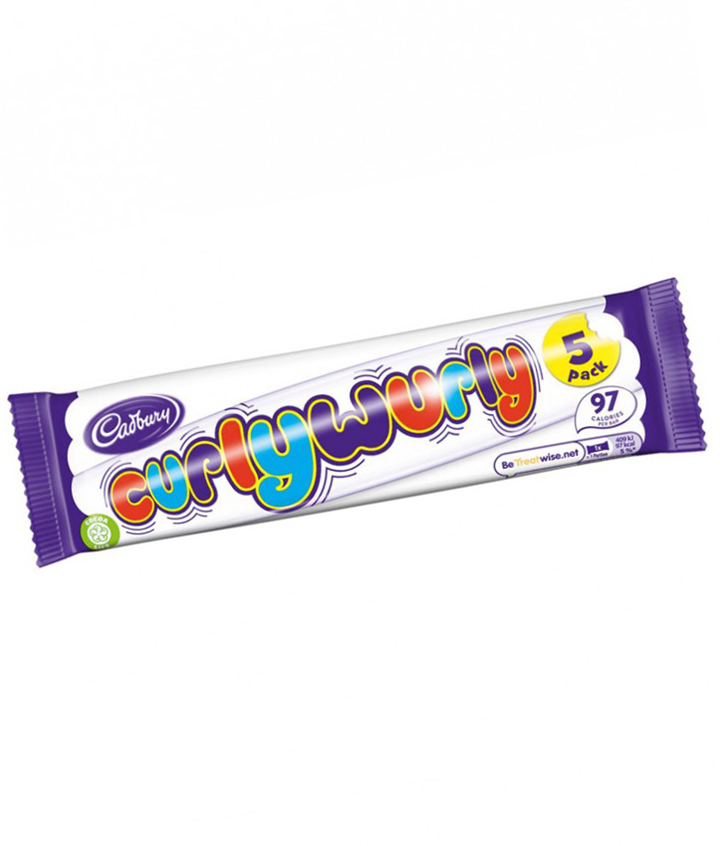 CADBURY CURLY WURLY 5 PACK BAR 107.5GR x28